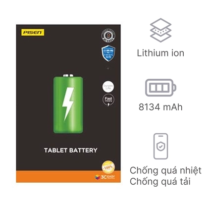 pin ipad pro 10.5 chính hãng pisen 1