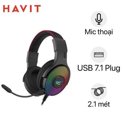 Tai Nghe Gaming Chụp Tai Havit H2028U 1