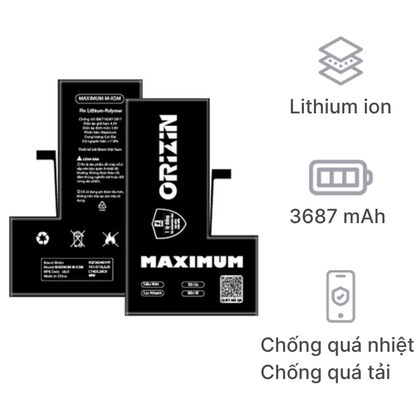 pin iPhone 12 Pro Max dung lượng cực đại chính hãng Orizin 1