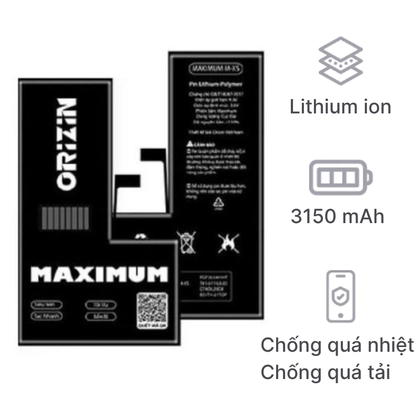 pin iPhone XS dung lượng cực đại chính hãng Orizin 1