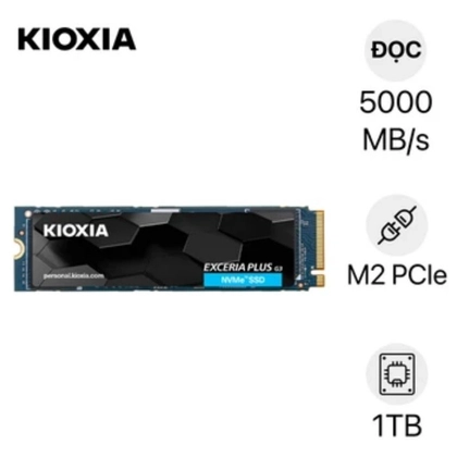 Ổ Cứng Laptop SSD KIOXIA EXCERIA PLUS G3 R5000 M2 PCIE NVME 2280 1TB 1