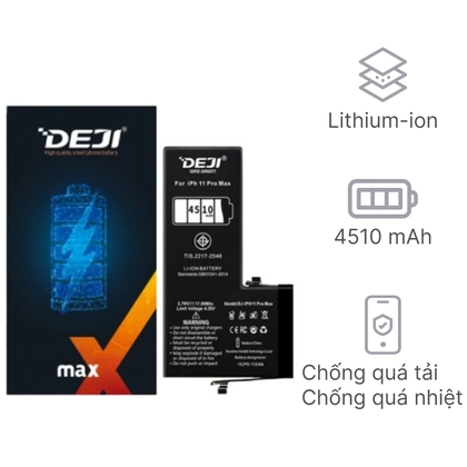 pin iPhone 11 Pro Max dung lượng cao chính hãng Deji 1