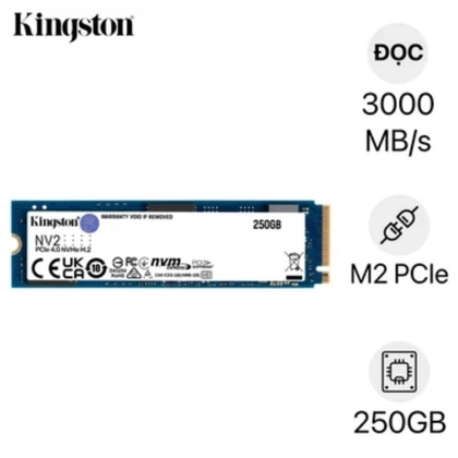 Ổ Cứng Laptop SSD Kingston NV2 M.2 PCle GEN4 NVMe 250GB SNV2S/250G 1