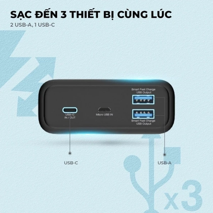 Pin sạc dự phòng Energizer 30,000mAh 3.7V Li-Polymer - UE30016PQBK 9