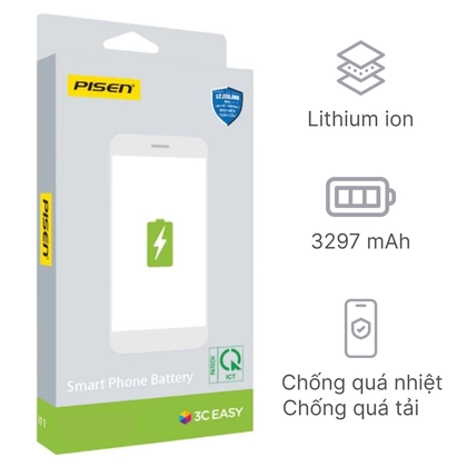 pin iPhone 14 chính hãng Pisen 2