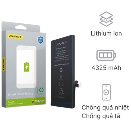 pin iPhone 14 Plus chính hãng Pisen 3