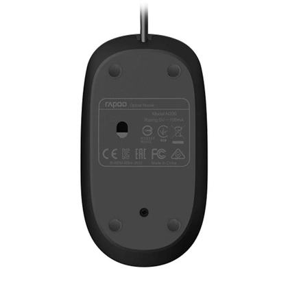 Chuột có dây Rapoo N200 Đen 3