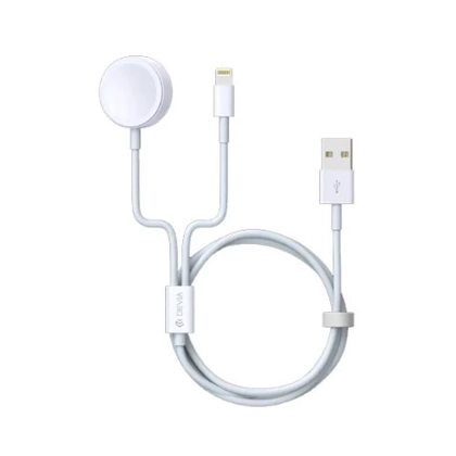 Cáp sạc Devia Smart Series 2 in 1 Lightning + Apple Watch 2