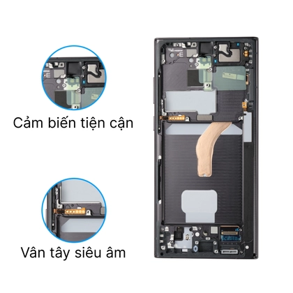 màn hình Samsung S22 Ultra nguyên khung chính hãng GENA loại A+ 3