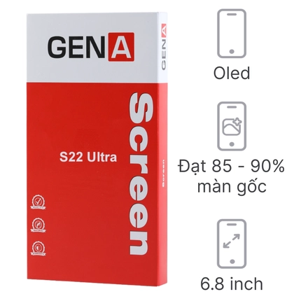 màn hình Samsung S22 Ultra nguyên khung chính hãng GENA loại A+ 1