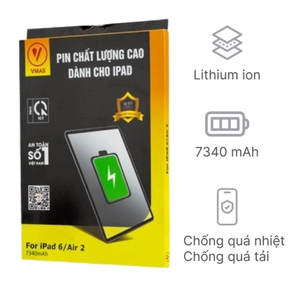 pin iPad Air 2 chính hãng Vmas 1