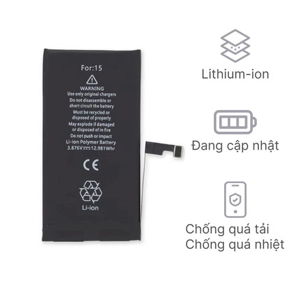 pin iPhone 15 dung lượng siêu cao chính hãng GENA 1