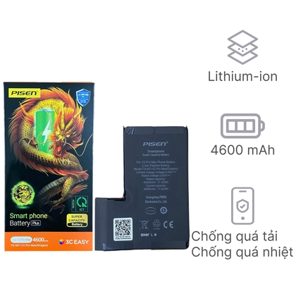 pin iPhone 12 Pro Max dung lượng siêu cao chính hãng Pisen 1