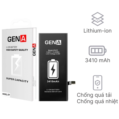 Pin dung lượng siêu cao chính hãng GENA cho iPhone 7 Plus 1