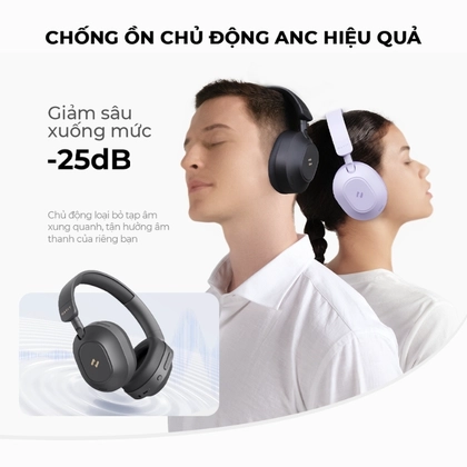 Tai nghe Bluetooth chụp tai Havit H668BT - Đen