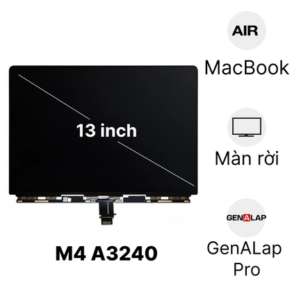 màn hình MacBook Air M4 2025 13 inch A3240 màn rời chính hãng GENA 1