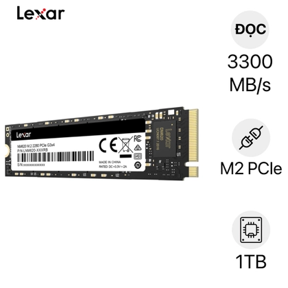 Ổ cứng SSD Lexar NM620 M2 2280 PCIE GEN 3x4 NVME 1TB 1