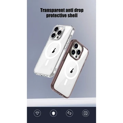 Ốp lưng iPhone 15 Pro Likgus Magsafe trong suốt 5
