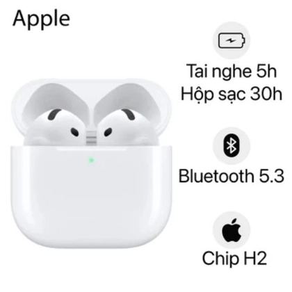 Tai nghe Bluetooth Apple Airpods 4 2024 chính hãng (MXP63) - Đã kích hoạt 1