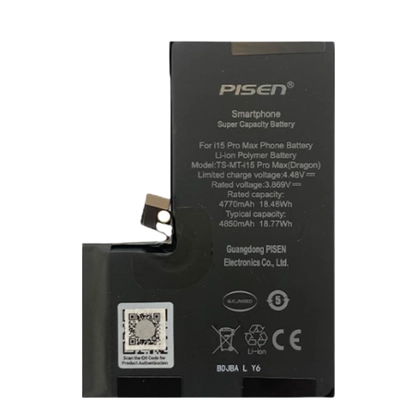 pin iPhone 15 Pro Max dung lượng siêu cao chính hãng Pisen 9
