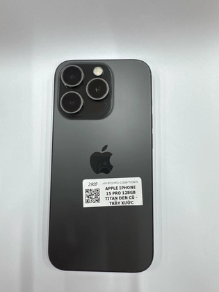 iPhone 15 Pro 128GB - Cũ trầy xước - Titan Đen - DF3DHP - 3