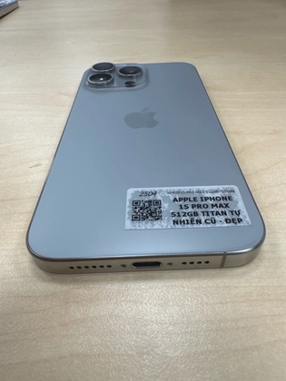 iPhone 15 Pro Max 512GB - Cũ Đẹp-Titan Tự Nhiên - 4NF4GX - 7