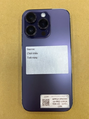 iPhone 14 Pro 128GB - Tím - Cũ Xước Cấn - C6FQ4W - 3