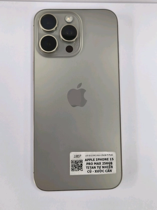 iPhone 15 Pro Max 256GB - Titan Tự Nhiên - Cũ Xước Cấn - XYQ3W0 - 3