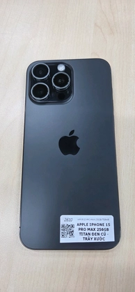 iPhone 15 Pro Max 256GB - Titan Đen - Cũ trầy xước - HCQ1HY - 3