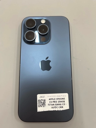 iPhone 15 Pro 256GB - Cũ xước cấn - Titan Xanh - X470X5 - 3