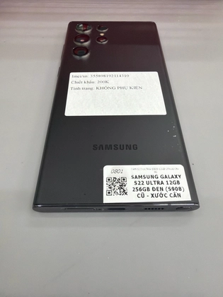 Samsung Galaxy S22 Ultra (12GB - 256GB) - Cũ Xước Cấn-Đen - 114310 - 7
