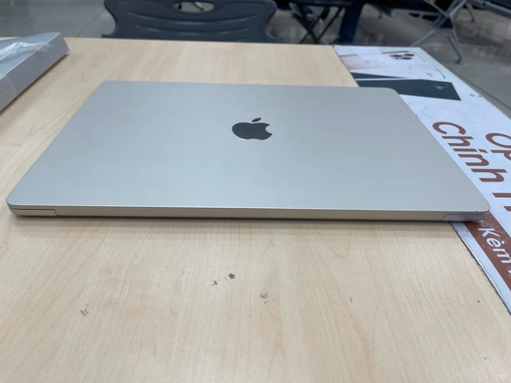 Macbook Air M3 15 inch 8CPU 10GPU 8GB 256GB 2024 - Cũ đẹp - Trắng Vàng - P72G7Q - 6