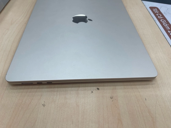 Macbook Air M3 15 inch 8CPU 10GPU 8GB 256GB 2024 - Cũ đẹp - Trắng Vàng - P72G7Q - 7
