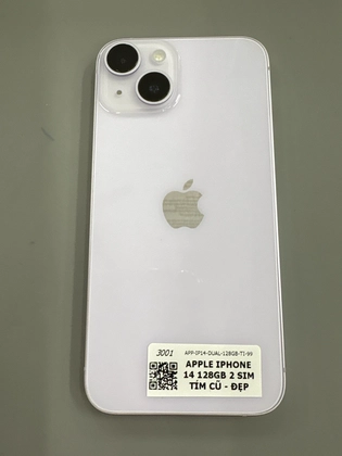 iPhone 14 128GB 2 Sim - Cũ đẹp - Tím - 9TH47X - 3