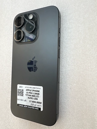 iPhone 15 Pro 128GB - Cũ xước cấn - Titan Đen - YHX4PY - 4