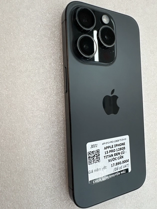 iPhone 15 Pro 128GB - Cũ xước cấn - Titan Đen - YHX4PY - 5