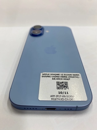 iPhone 17 512GB VN/A - Đã kích hoạt - Xanh Dương - 4QPH6V - 7