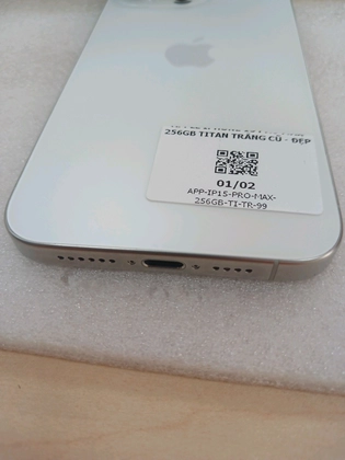 iPhone 15 Pro Max 256GB - Titan Trắng - Cũ Đẹp - JWQ6D4 - 7