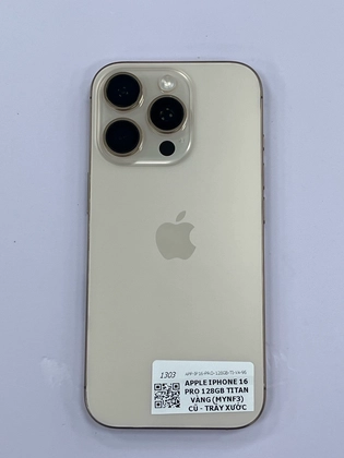 iPhone 16 Pro 128GB - Cũ trầy xước -Titan vàng - GCT7LL - 3
