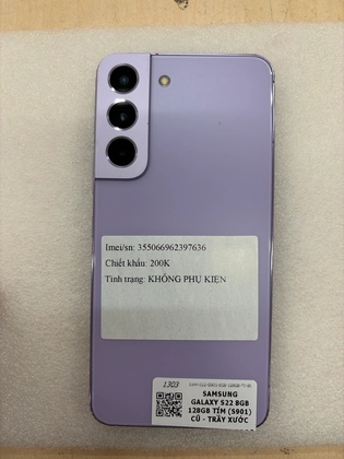 Samsung Galaxy S22 (8GB - 128GB) - Cũ Trầy Xước-Tím - 397636 - 3