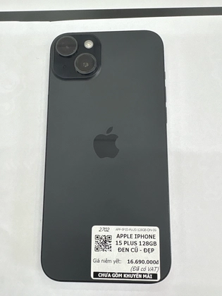 iPhone 15 Plus 128GB - Đen - Cũ Đẹp - PQR7KV - 3