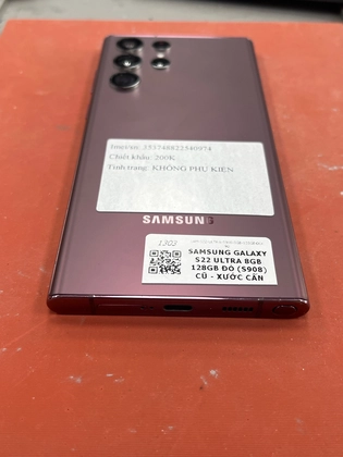 Samsung Galaxy S22 Ultra (8GB - 128GB) - Cũ Xước Cấn-Đỏ - 540974 - 7