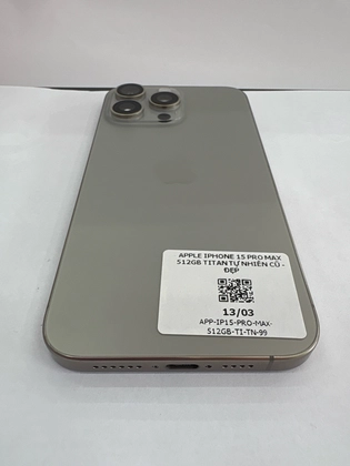 iPhone 15 Pro Max 512GB - Cũ Đẹp-Titan Tự Nhiên - 1HWTPX - 7