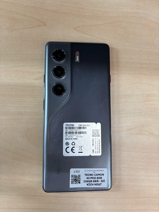 Tecno Camon 40 Pro 8GB 256GB - Đã kích hoạt-Đen - 867149 - 3