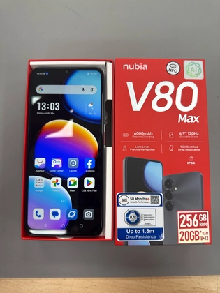 Nubia V80 Max 8GB 256GB - Đã kích hoạt - Đen - 249680 - 1
