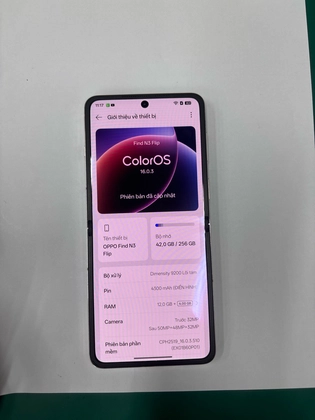 OPPO Find N3 Flip 12GB 256GB - Cũ Đẹp-Vàng - 432857 - 1