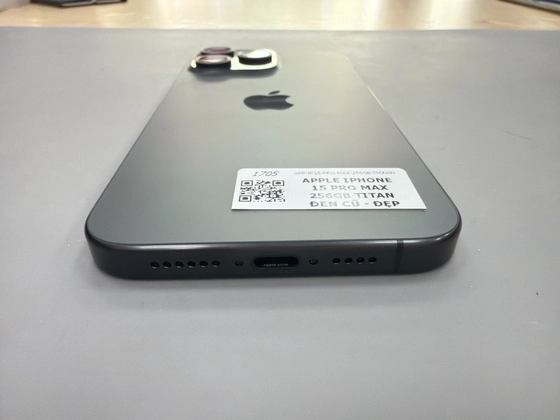 iPhone 15 Pro Max 256GB - Titan Đen - Cũ Đẹp - D752RK - 7