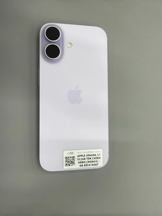 iPhone 17 512GB VN/A - Đã kích hoạt - Tím - CMX4KL - 3