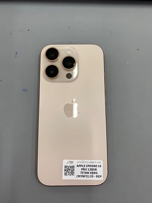 iPhone 16 Pro 128GB - Cũ đẹp -Titan vàng - LXJWYD - 3