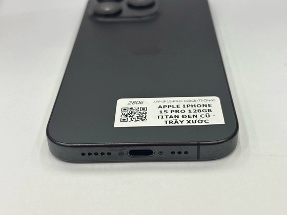 iPhone 15 Pro 128GB - Cũ trầy xước - Titan Đen - YD9GCN - 5